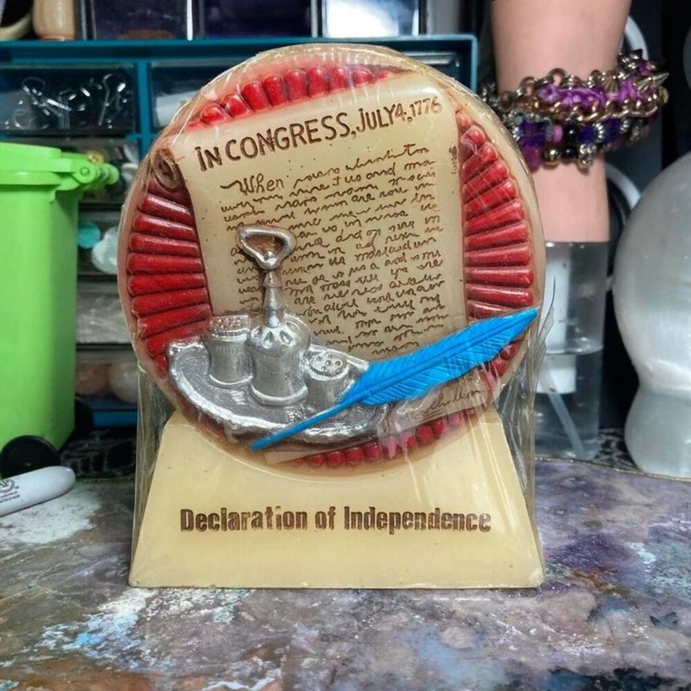 Declaration of Independence candle